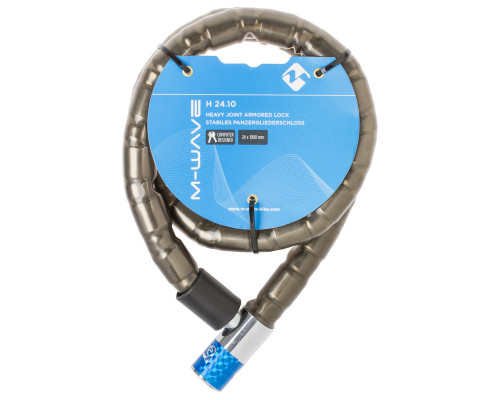 Замок 5-230815 вело 24х1000мм автоматический компьютерный дизайн ключей полупрозрачный