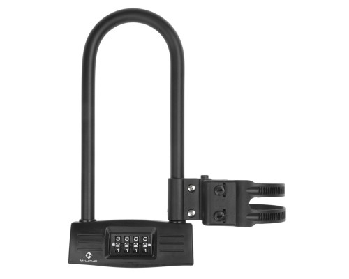 Замок 5-234022 ″скоба″ вело/универсальный U-образный кодовый (4разряда) 124х260мм пруток 14мм M-WAVE