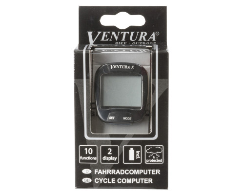 Велокомпьютер 5-244550 10 функций черный VENTURA Х