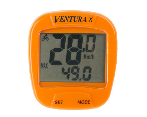 Велокомпьютер 5-244553 10 функций оранжевый VENTURA Х