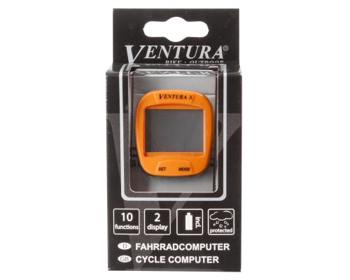 Велокомпьютер 5-244553 10 функций оранжевый VENTURA Х