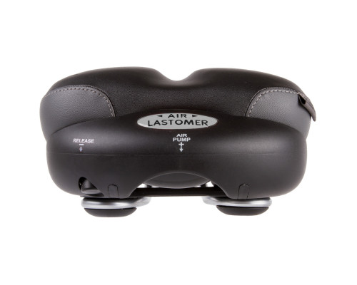 Седло 5-250126 комфортное 270х180мм закрытые пружинно-эластамерная Art-Tech,+встроен. воздушный аммортизатор без использ. насоса.(на блистере) VELO PLUSH TOUR AIR-LASTOMER