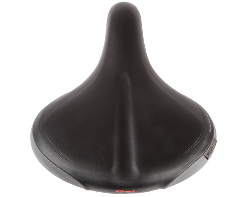Седло 5-250180 комфортное 265х255мм двойной хромированный пружинно-эластомерное гелевое (на блистере) черное VELO PLUSH TOUR DS GEL