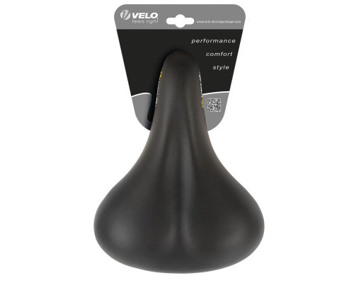 Седло 5-250213 комфортное 252х190мм анатомическое D2, O-Zone Base Cut, эластомерное с боковой защитой 389г (на блистере) VELO TOUR L2 ECO