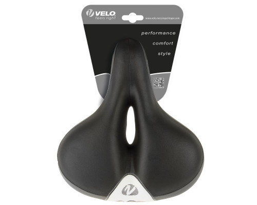 Седло 5-250350 комфортное 245х212мм D2, эффект памяти (Memory Foam) анатомический с закрытыми пружинами, с вентиляцией 685г (на блистере) VELOPORT GEMINI