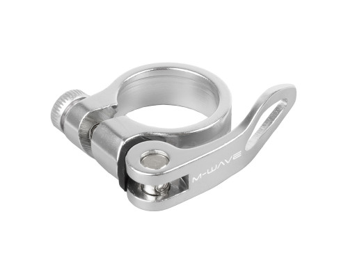 Эксцентрик 5-250941 подседельный хомут 34,9мм алюминиевый анодированныйсеребристый (на блистере) M-WAVE