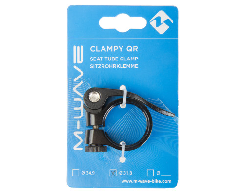 Эксцентрик 5-250987 подседельный хомут 34,9мм алюминиевый анодированный черный (на блистере) M-WAVE