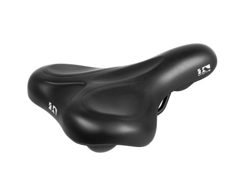 Седло 5-251037 универсальное 260х210мм специальный наполнитель бесшовное направляющие со шкалой 464г черное M-WAVE VACU CITY II