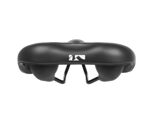 Седло 5-251037 универсальное 260х210мм специальный наполнитель бесшовное направляющие со шкалой 464г черное M-WAVE VACU CITY II