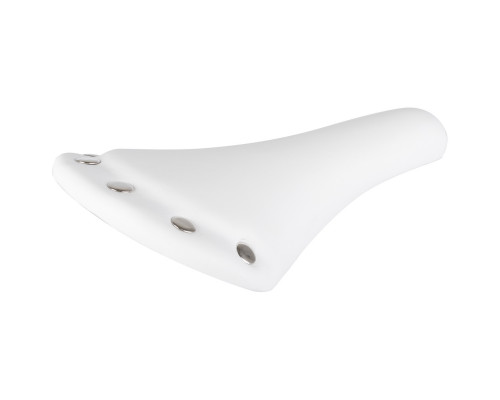 Седло 5-251042 универсальное 278х153мм специальный наполнитель ретро-дизайн ″под кожу″ с 6 заклепками 297г. белое VENTURA RIVET