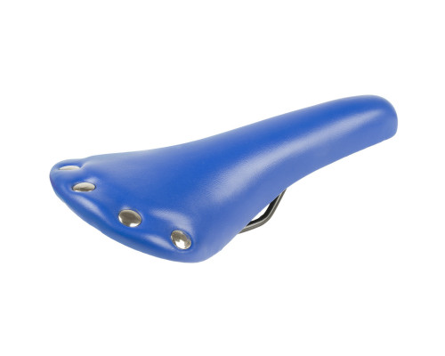 Седло 5-251044 универсальное 278х153мм специальный наполнитель ретро-дизайн ″под кожу″ с 6 заклепками 297г. синее VENTURA RIVET