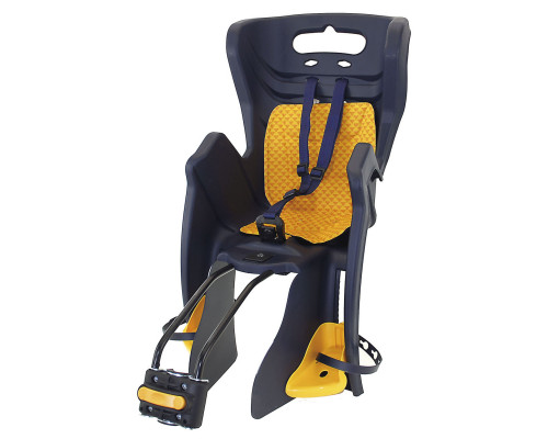 Сиденье 5-259852 детское на подседельный штырь темно-синее до 7лет/22кг TUV BELLELLI