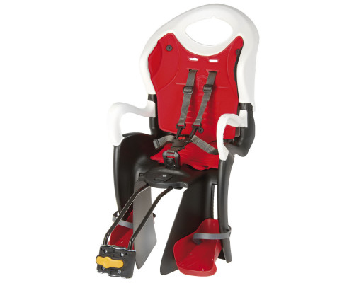 Сиденье 5-259853 детское на подседельный штырь черн-белое регулируемый высота до 7лет/22кг TUV BELLELLI