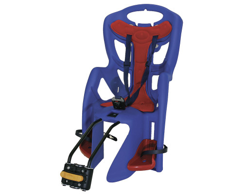 Сиденье 5-259855 детское на подседельный штырь Pepe синее до 7лет/22кг TUV BELLELLI