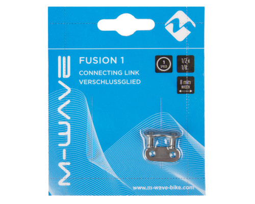 Замок цепи 5-301924 1/2″х1/8″ 8мм для 1 скоростная 1шт. на блистере FUSION 1 M-WAVE