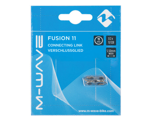 Замок цепи 5-301926 1/2″х11/128″ многоразовый для 11ск SRAM/SHIMANO/KMC/M-WAVE 1шт на блист FUSION 11 M-WAVE