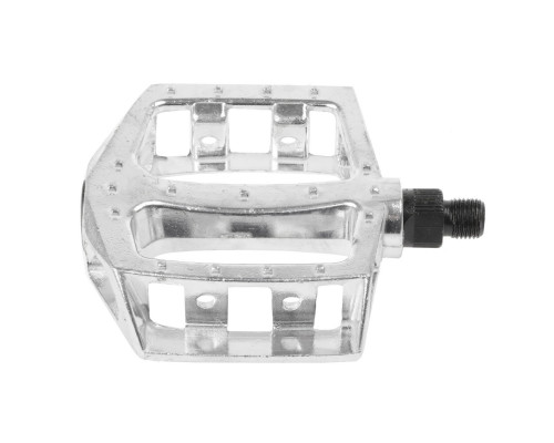 Педали 5-311330 алюминиевые литые широкие резьба 1/2″ серебристый