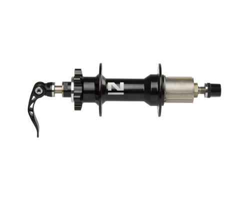 Втулка 5-326131 для FATBIKE алюминиевая задняя 170мм 36 отверстий для для дискового тормоза 8-11 скоростная 5 подш. 492г с эксцентриком 10мм черный NOVATEС