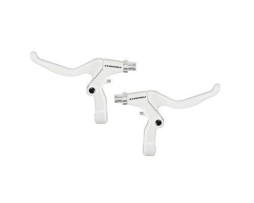 Тормозные ручки 5-361490 алюминиевые V-брэйк/кантилеверный регулируемый белые PROMAX