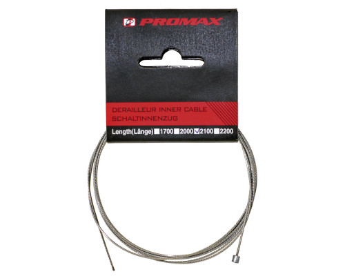 Тросик 5-374045 переключателя нержавейка, ниппель 4х4мм 19 жил 1,1х2100мм серебристый в  PROMAX