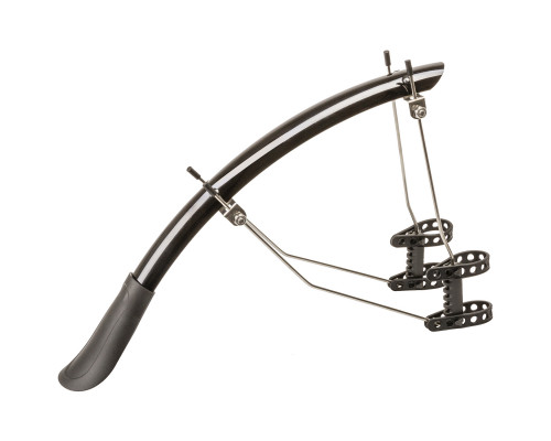 Крылья 5-385061 металлопластиковом шоссе укорочен. б/съемный 28″х33мм с усами регулируемый черные M-WAVE