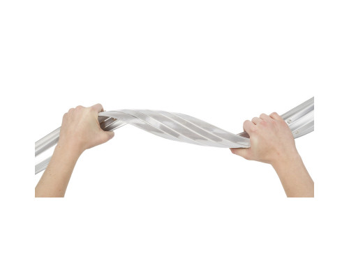 Крылья 5-386107 металлопластиковые 26″х60мм с электропроводкой, защитой на усах и резиновыми брызговиками серебристые M-WAVE