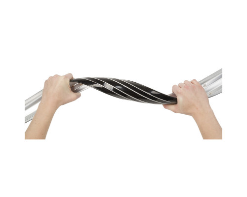 Крылья 5-386115 металлопластиковые 28/29″х56мм с электропроводкой, защитой на усах и резиновыми брызговиками черные M-WAVE