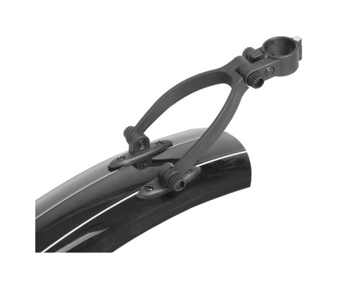 Крыло 5-386206 металлопластиковое 24-29″/115мм заднее на подседельный штырь д/FAT BIKE регулируемый угол/высота черное M-WAVE