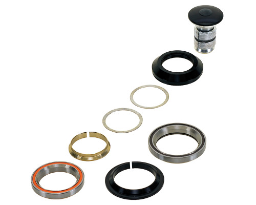 Рулевой набор 5-390362 алюминиевый интегрированный картридж 1 1/8″-1 1/4″ 28,5/41,8/47/33мм 77г черный NECO