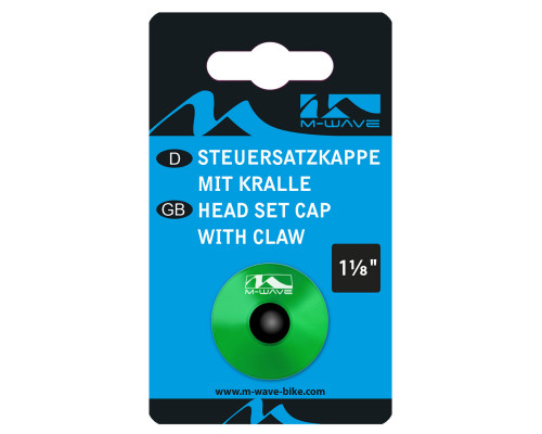 Паук 5-390575 диаметр 1 1/8″ с болтом для AHEAD-систем анодированный зеленый M-WAVE