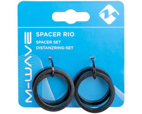 Рулевой спейсер 5-390640 (проставочное кольцо) спорт.1 1/8″ алюминиевый 6шт по 5мм анодированный черный M-WAVE