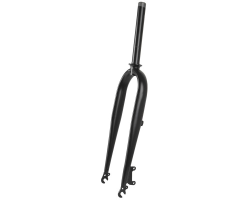 Вилка жесткая 5-392610 для FAT BIKE сталь 26″х1 1/8″ стойка 219мм ширина 135мм D черная