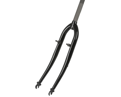 Вилка жесткая 5-392852 сталь 28″х1″ шток 240/130мм резьба черная