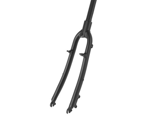 Вилка жесткая 5-392933 алюминиевый 28-29″ с увеличением на 40 мм, шток 1 1/8″х280мм черный матовая