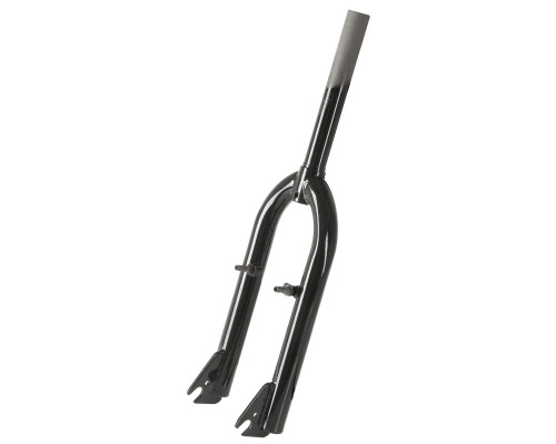 Вилка жесткая 5-393150 сталь 20″х1 1/8″ стойка 180мм, для V-Brake. черная BMX