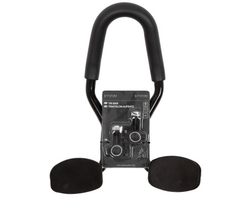 Руль/лежак 5-403699 TRI BAR алюминиевый эргономичный, с центральной перемычкой,  на руль  22.2 - 25.4мм, черный VENTURA