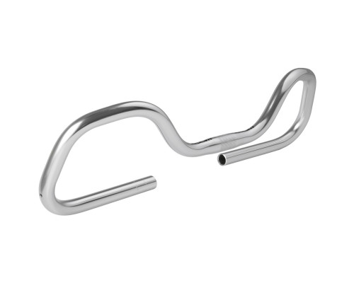 Руль 5-403708 универсальный алюминиевый мультипозиционный ″бабочка″ 22,2х25,4x590мм MTB-A4-181(ISO-C) серебристый ZOOM