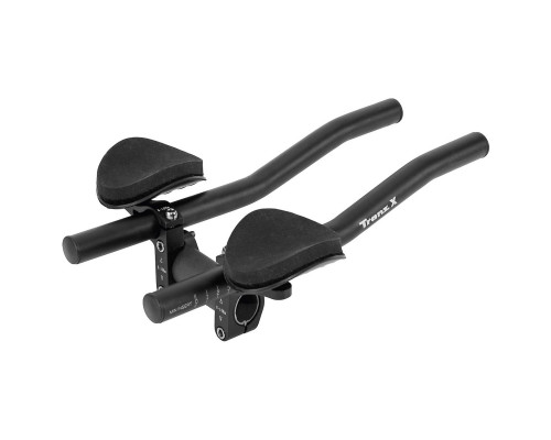 Руль/лежак 5-403739 TRI BAR алюминиевый эргон. 31,8мм с адапт. 25,4, 437г. черный TranzX