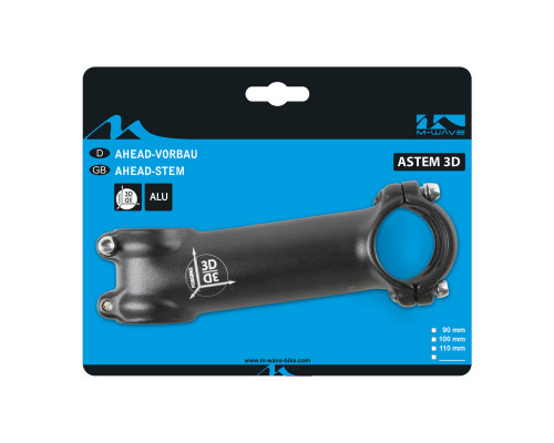 Вынос внешний 5-404258 нерегулируемый 1 1/8″ 100мм/+7` для руля 31,8мм алюминиевый кованый анодированный черный M-WAVE