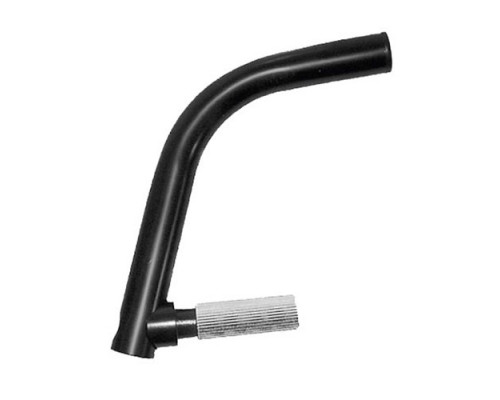 Рога 5-408070 алюминиевые изогнутые длинные торцевые со спейсером черные