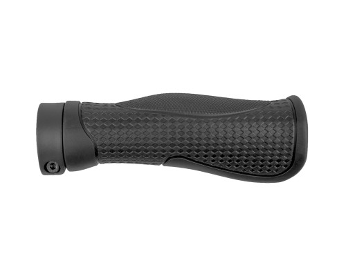 Ручки 5-410126 на руль резиновые эргономичные, 2х компонентной, с антискользящей структурой 135мм, с 1 фиксатором, черные (на блистере) CLOUD BASE 2 FIX M-WAVE