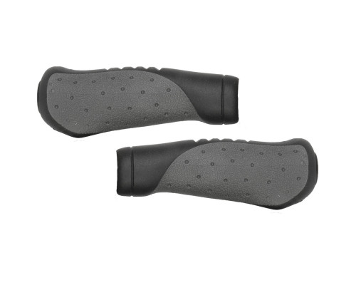 Ручки 5-410376 на руль резиновые/гель эгономичные антискользящие 135мм черно-серые (на блистере) VELO ERGOGEL