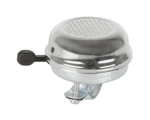 Звонок 5-420011 сталь D=59мм сильный звук защита от дождя серебристый