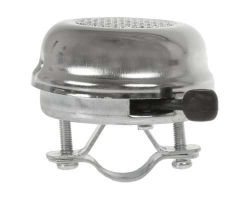 Звонок 5-420011 сталь D=59мм сильный звук защита от дождя серебристый