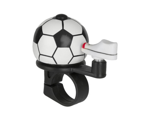 Звонок 5-420103 алюминиевый /пластик мини D=38мм ″футбол″ черно-белый