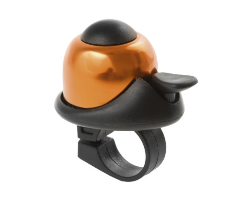 Звонок 5-420147 алюм./пластик мини D=36мм громкий и долгий звук (на блистере) ОРАНЖЕВЫЙ M-WAVE