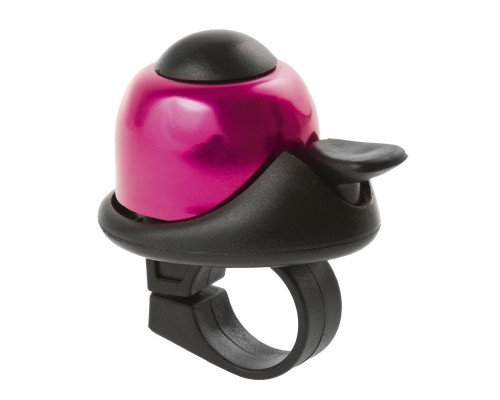 Звонок 5-420148 алюминиевый /пластик мини D=36мм громкий и долгий звук (на блистере) розовый M-WAVE