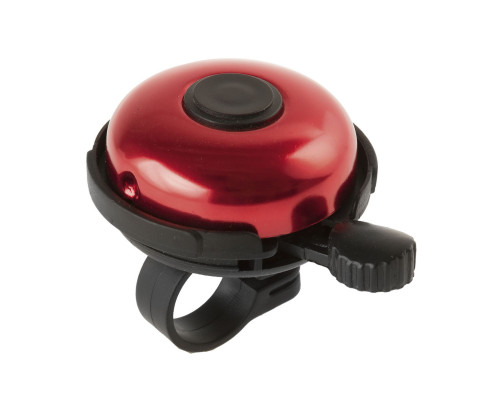 Звонок 5-420153 алюминиевый /пластик D=53мм черно-красный (на блистере) M-WAVE