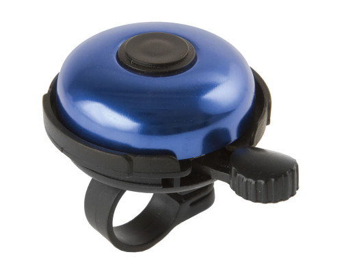 Звонок 5-420154 алюминиевый /пластик D=53мм черно-синий (на блистере) M-WAVE