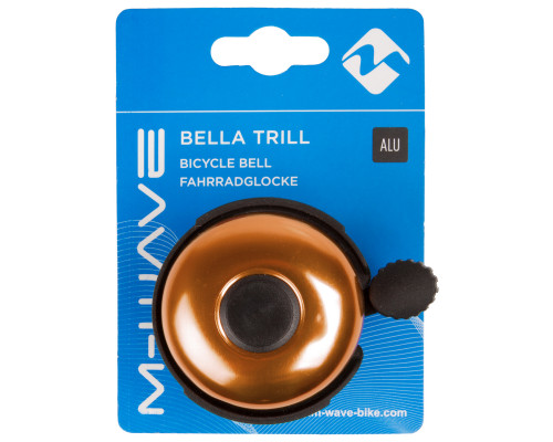 Звонок 5-420157 алюминиевый /пластик D=53мм черно-оранжевый (на блистере) M-WAVE